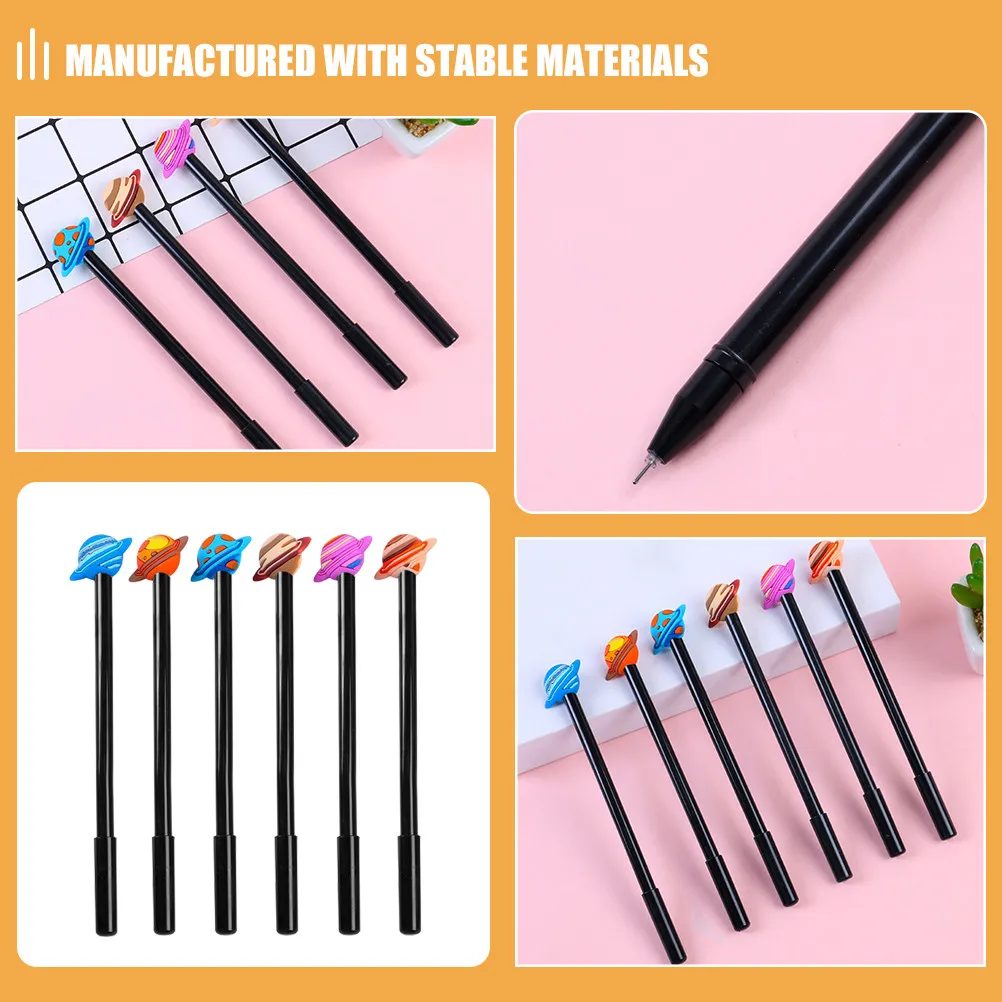 

Набор из 12 нейтральных ручек с планетами, пластиковый корпус, канцелярские товары для школы, для письма и рисования, подарки для студентов