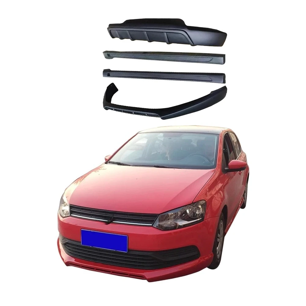

Для Volkswagen Polo 2014-2016 Передняя губа Задняя губа Боковая юбка Материал ABS Модифицированные автозапчасти Автомобильный заводской комплект кузова автомобиля