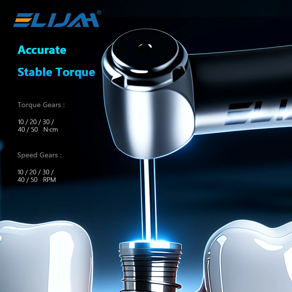 Wireless Dental Implant Motor 20:1 Electric Torque Driver Implant Torque Wrench with 16Pcs Screwdrivers Dentist Equipment Tools