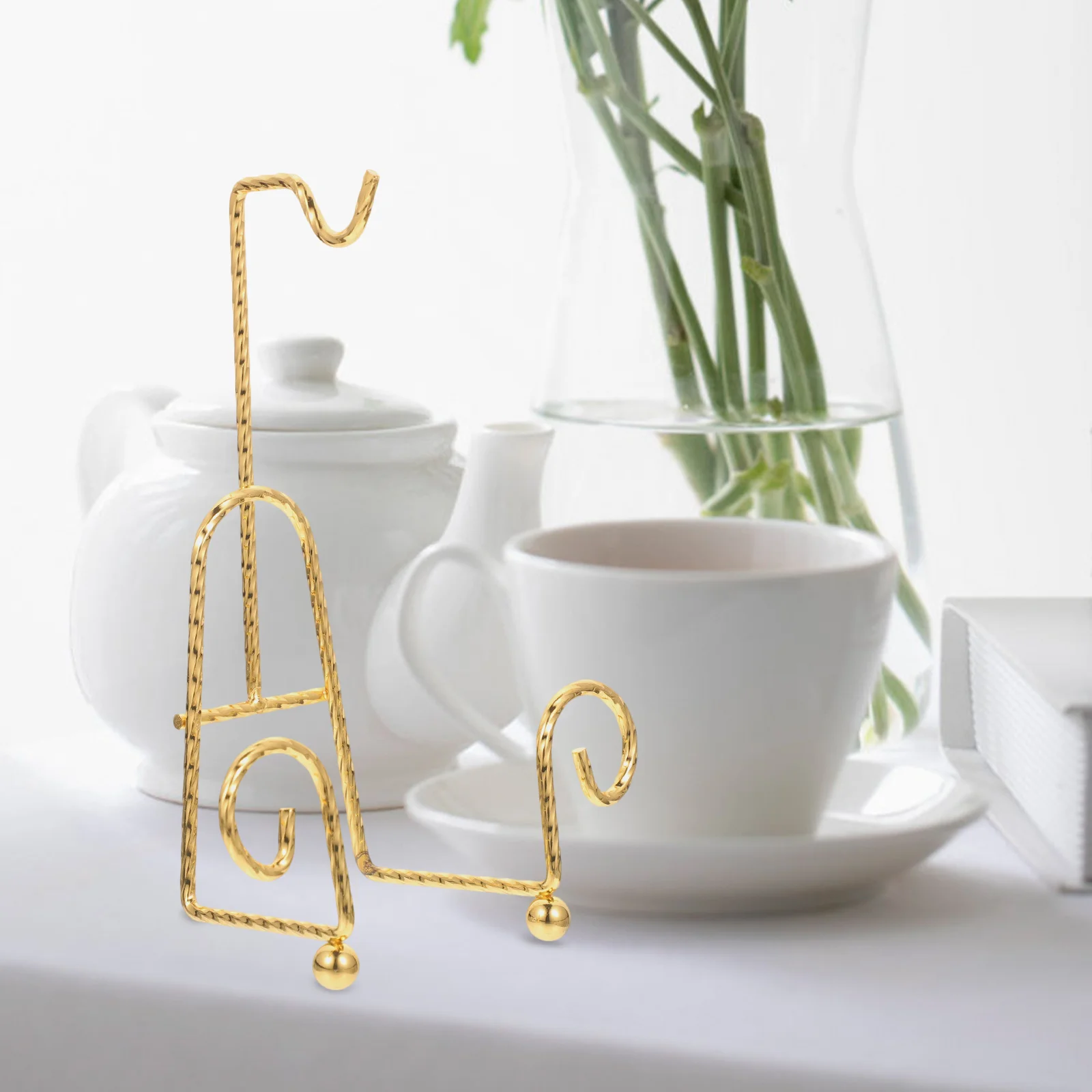 

2Pcs Coffee Cup Rack Plate St Iron Display Holder Black Metal Dish Draining Storage ganizer Home Kitchen Utensil