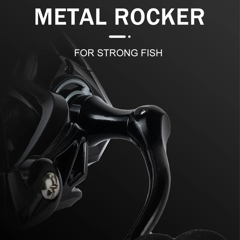 1000-7000 Serie rostfreies und glattes Lager 5.2:1 Angelrollen-Schlepp system 8-12kg max. Power Spinnrad-Angels pule – Detail 4
