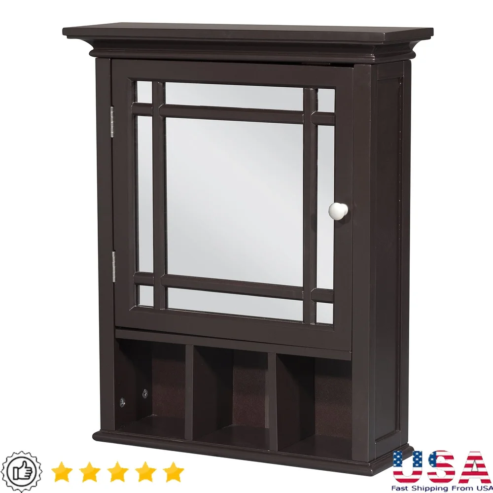 

Single Door Removable Wall Cabinet with Adjustable Shelf and Mirrored Door Decorative Storage Solution Home Organization