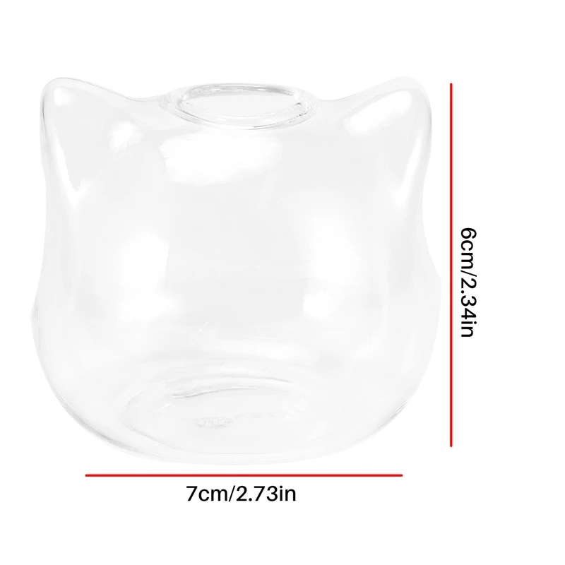 Vaso di vetro a forma di gatto Pianta idroponica Vaso di fiori Terrario Contenitore Vaso Decor Regalo d'arte