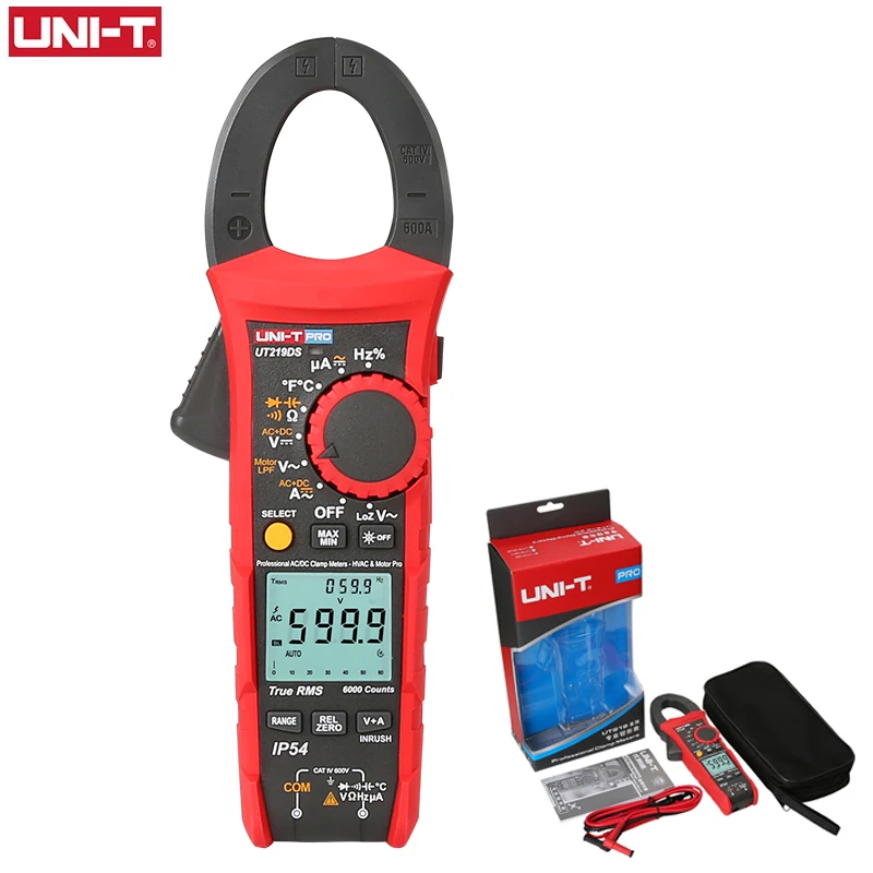 UNI-T UT219E UT219M UT219DS Professional Clamp Meter True RMS LoZ Input For Ghost Voltage Measurement CAT IV 600V