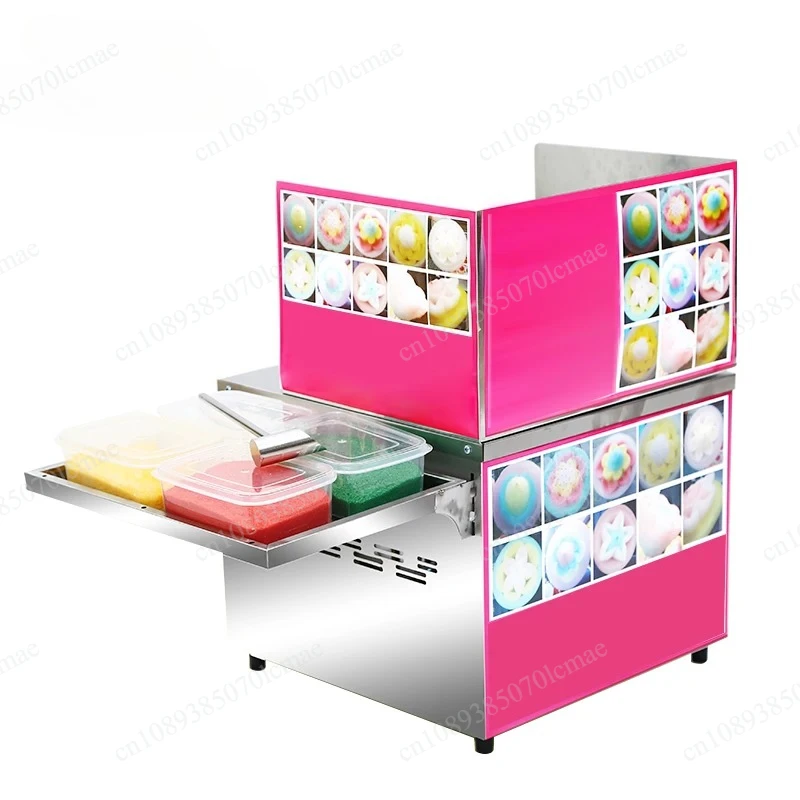 JIQI Commercial Fancy Gas Sweet Cotton Candy Maker Flower Candyfloss DIY Marshmallow Machine Fairy Sugar Floss Snack Children