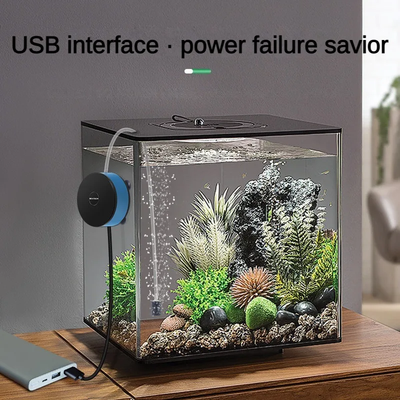 Aquarium Accessories USB Air DC Low Pressure Small Oxygenating Pump Oxygen Machine Oxygenation Indoor Outdoor Quiet DC Gas