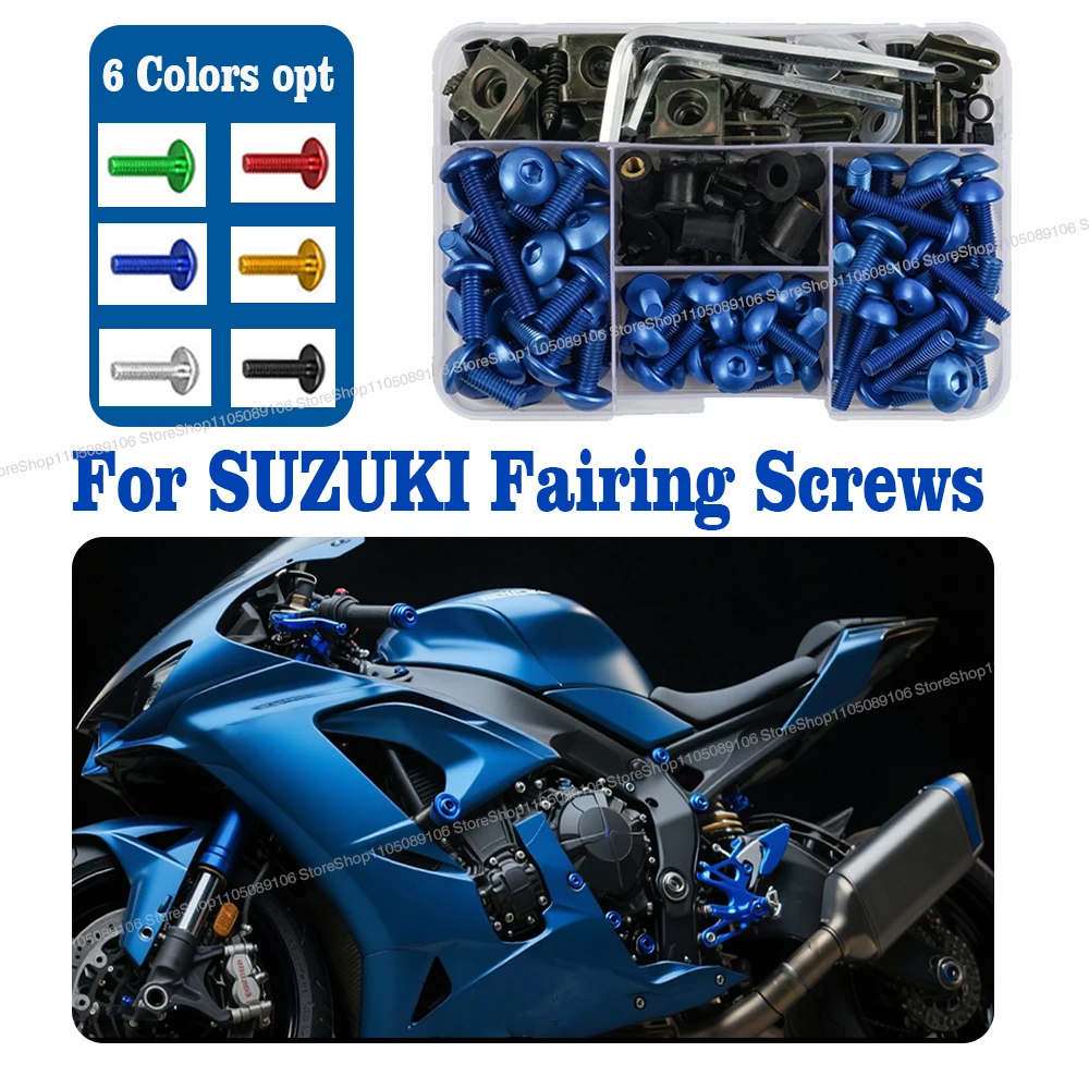 

Fairing Bolts Fastener Clip Screws Motorcycle Windscreen For SUZUKI GSXR 600 750 1000 K1 K2 K3 K4 K5 K6 K7 K8 K9 K10