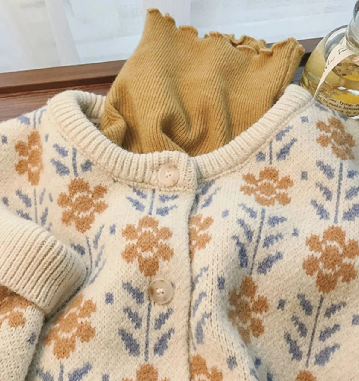 

Women's Early Spring Knitted Sweater Coat Vintage Embroidery Soft Milk Sle Open Cardigan Top Quali Faion