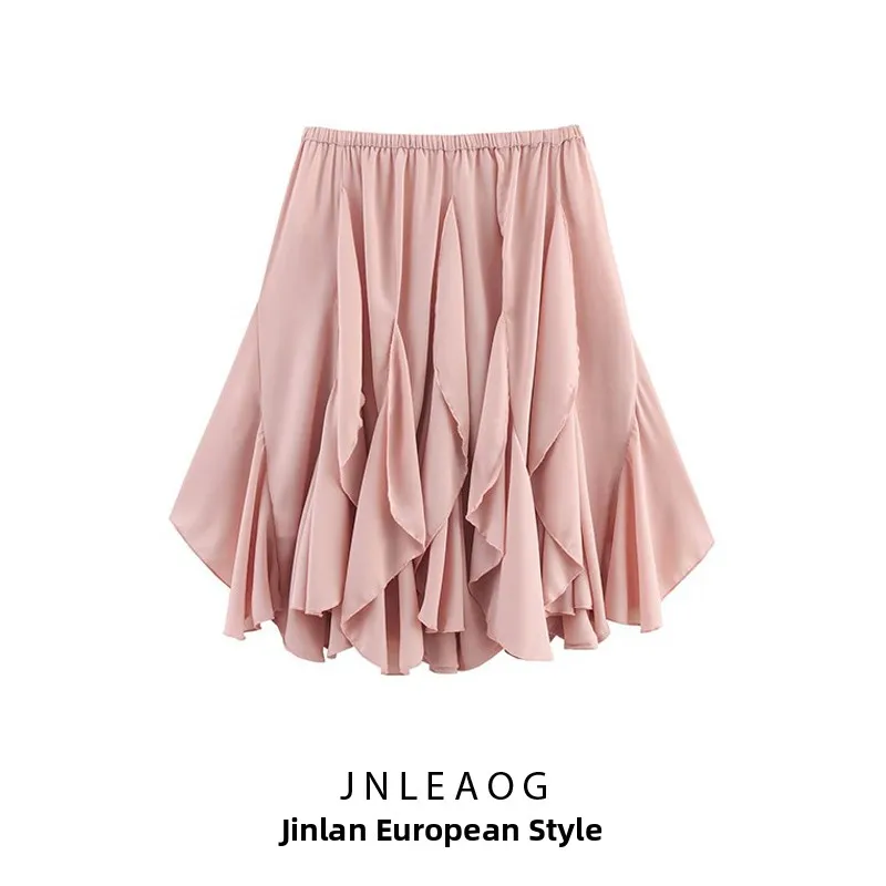 Saia Decorativa E em Camadas para Mulheres, Design Faion, Novo Estilo de Primavera, Vestido de Manga Curta em Fibra ...