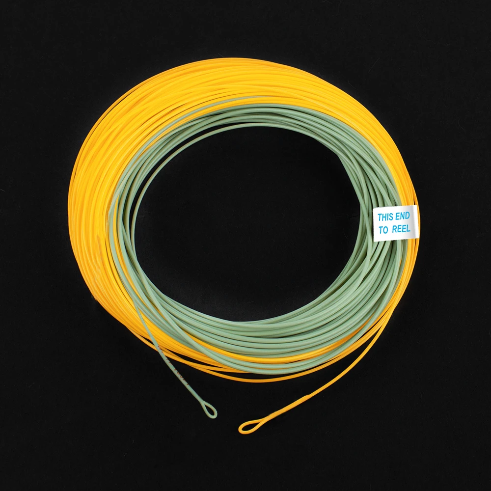 HERCULES Fly Fishing Line Floating Weight Forward Fly Line with Double Welded Loop, Fluorescent Yellow WF5F WF6F WF7F WF8F 100FT