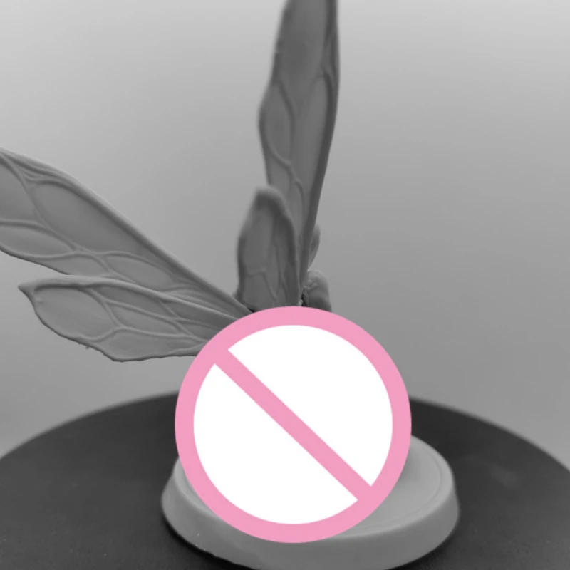 Hars Figuur Minis Diy Gevleugelde Meisje 1/24 Scale Gemonteerd Model Kit Ongemonteerd Diorama En Ongeverfd Beeldjes Speelgoed