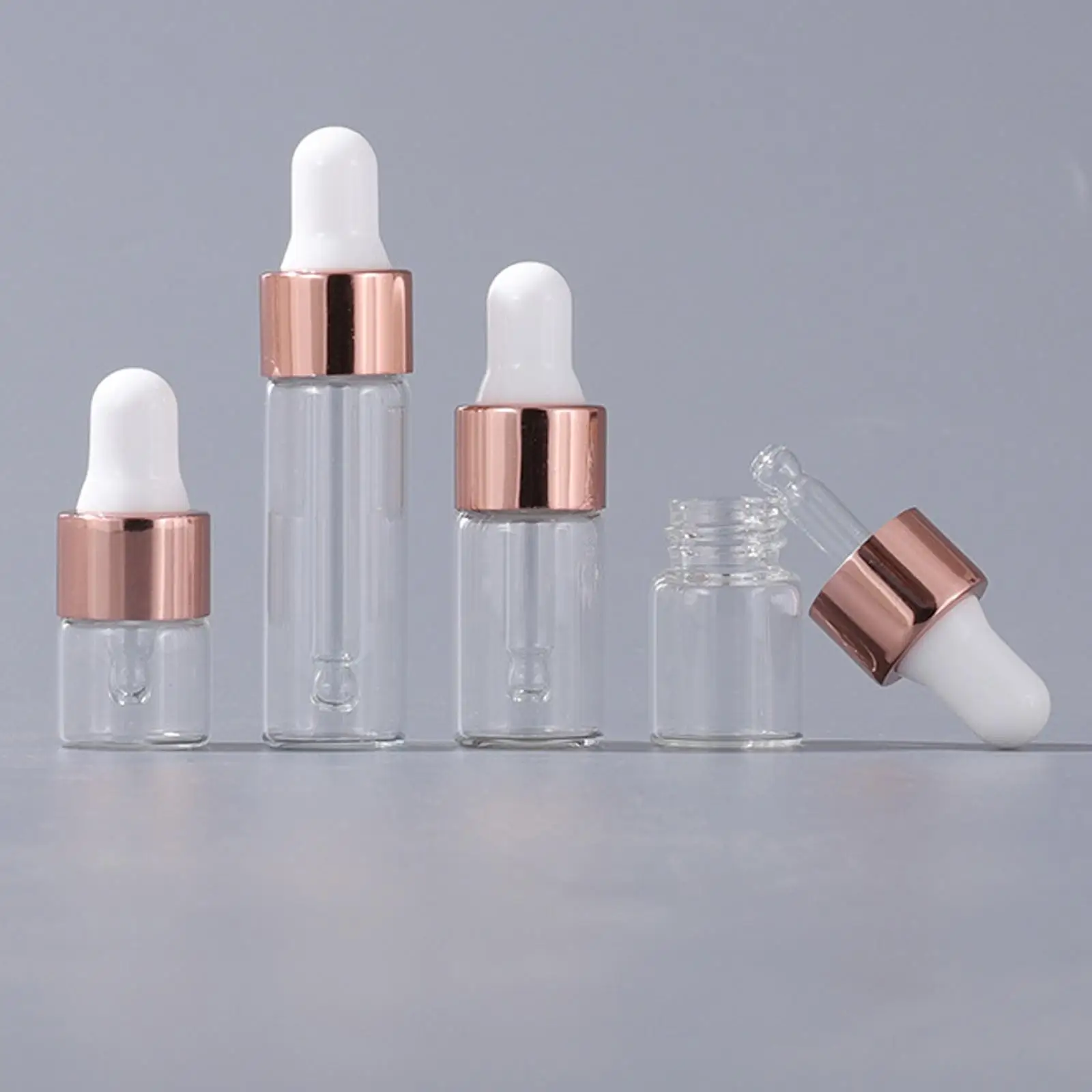 20x Dropper Bottles with Caps Dropper Essential Oil Bottles Tip Applicator Glass Dropper Bottles for Sample Laboratory Travel