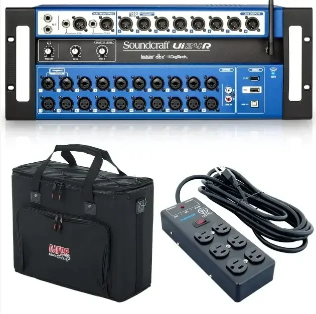 Sound Craft Ui24R 24-Channel Digital Mixer Multi-Track USB Recorder With Wireless Control