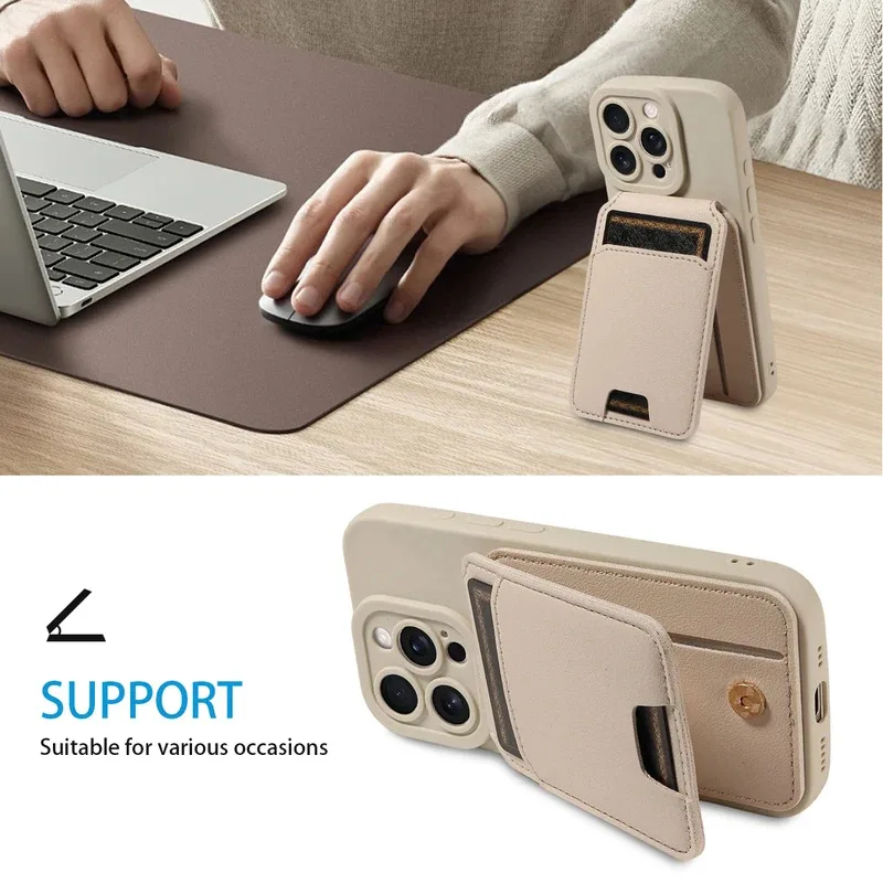 

HPOD DesignedTPU Leather Wallet Case for IPhone16 15 14 13 12 11 Pro Max Full Camera Cover Anti-Scratch & Shockproof Phone Case