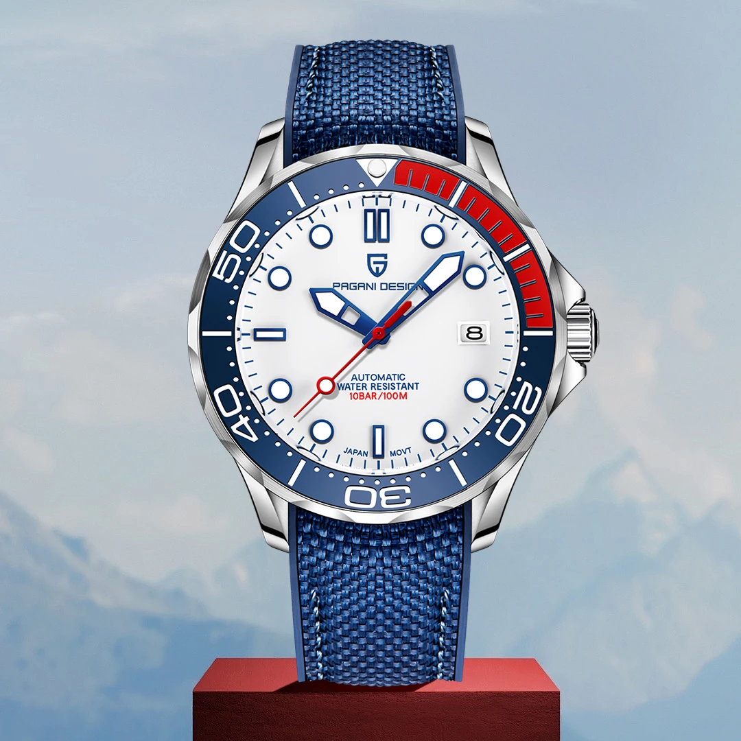 

PAGANI DESIGN Men's Watches Fashion Luxury Automatic Watch Men AR Sapphire Glass 100M Waterproof Mechanical Wrist Watch 2025 New
