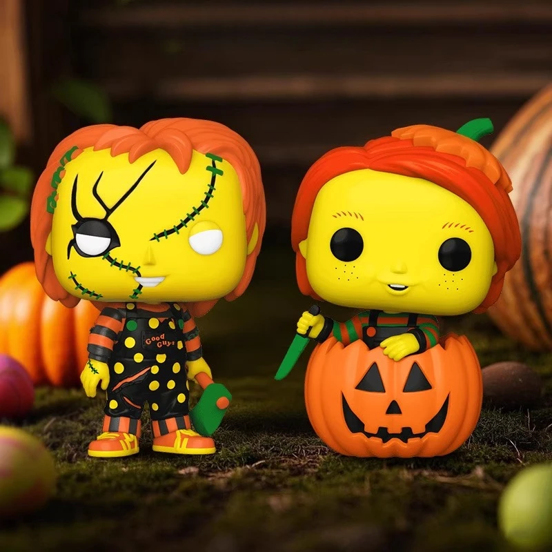 

Genuine Edition FUNKO POP Easter Easter Pumpkin Chucky Anime Action Desktop Decoration Ornament Model Toys Collectible Model