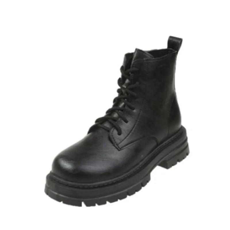 Women Spring Ankle Boots Female Increased Platform Short Boots Zip High Heel Boots Casual Shoes Woman Chain Fashion Plus Size 43