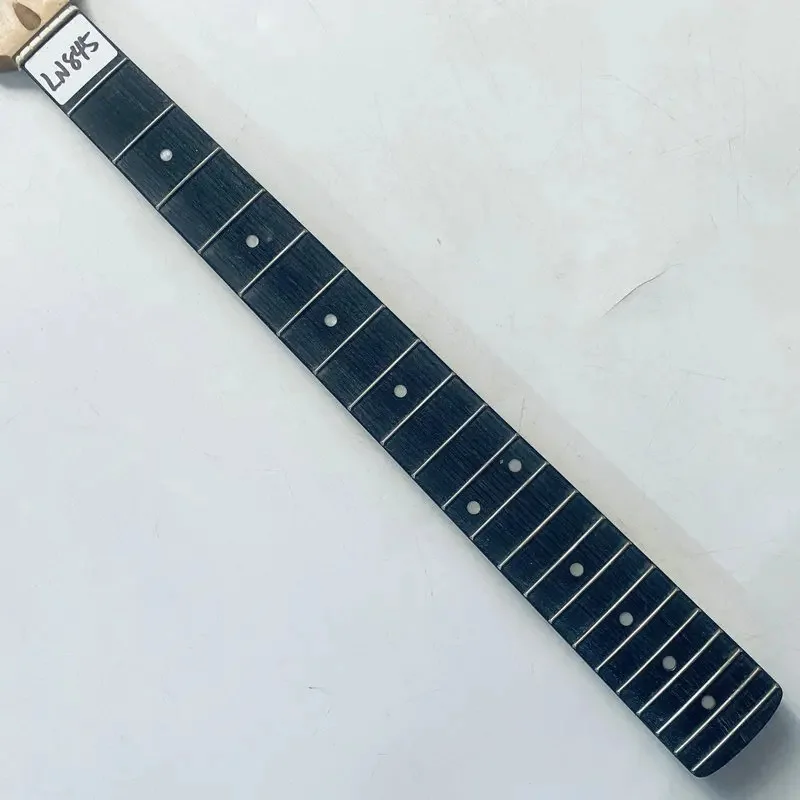 LN845Unfinished ST Electric Guitar Neck Nature Maple Rosewood 22 Frets for DIY Guitar Parts Right Hand Surface Damages and Dirty