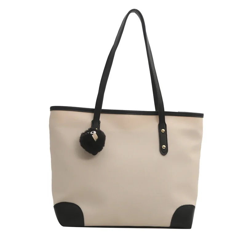

Stitching large bag tote bag large capacity shoulder bag