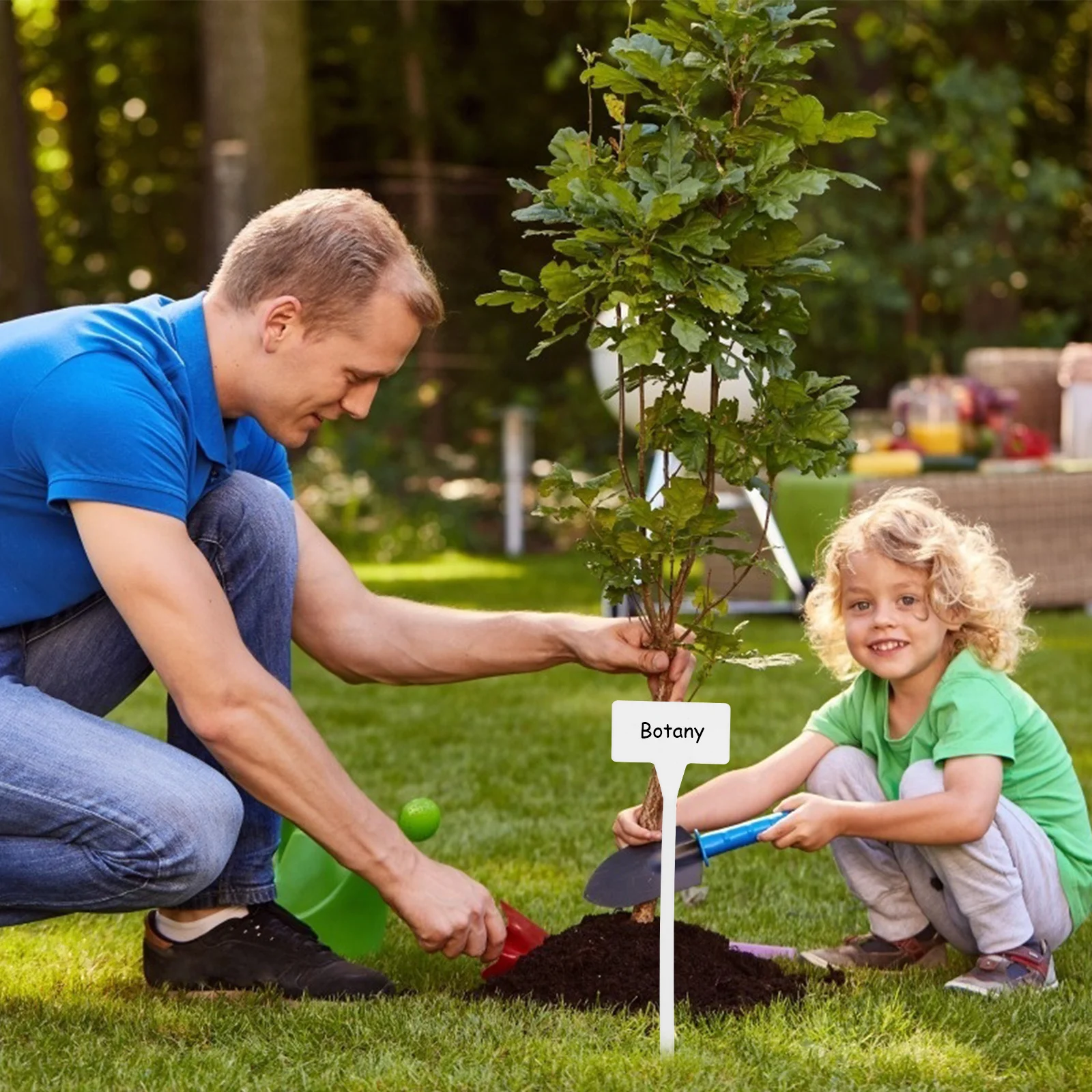 

10Pcs Plant Labels Waterproof Inclined Design Garden Nursery Plant Markers Reusable Gardening Inserted Card Red Size S