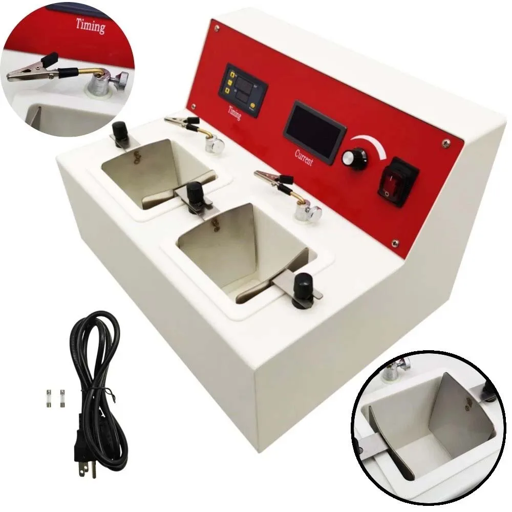 

Dental Lab Equipment Electrolytic Polisher Polishing Unit With Two Water Bath