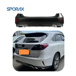 Car Rear bumper conversion kit for Lexus RX270 RX350 RX450h 2009 2010 2011 2012 2013 2014 2015 upgrade 2016 2017 F-sport style