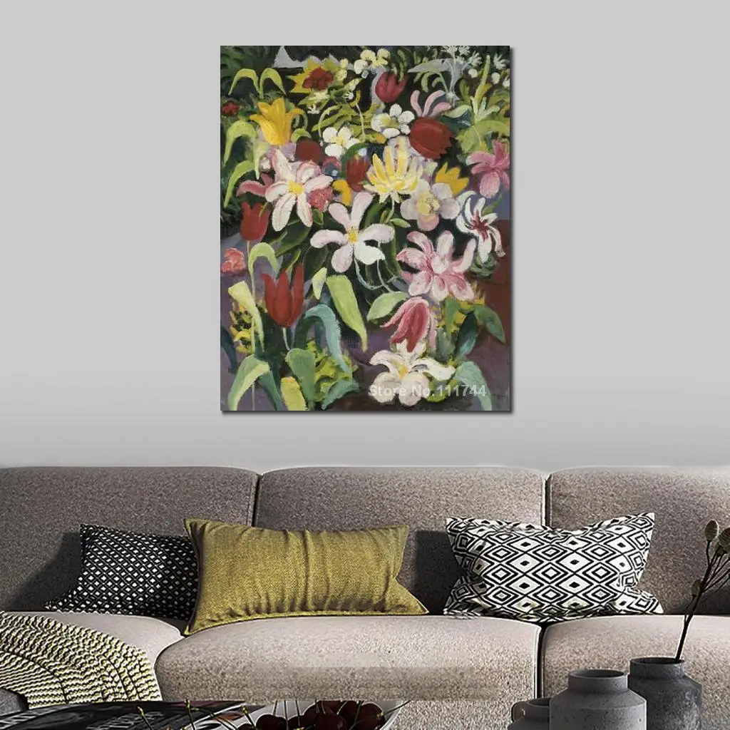 

Carpet of Flowers August Macke Painting Decorative Art Handmade High Quality