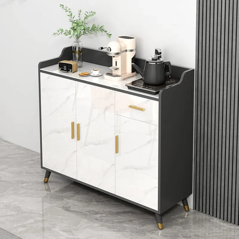 Slate side cabinet Modern simple locker Kitchen dining room Storage rack Multifunctional living room