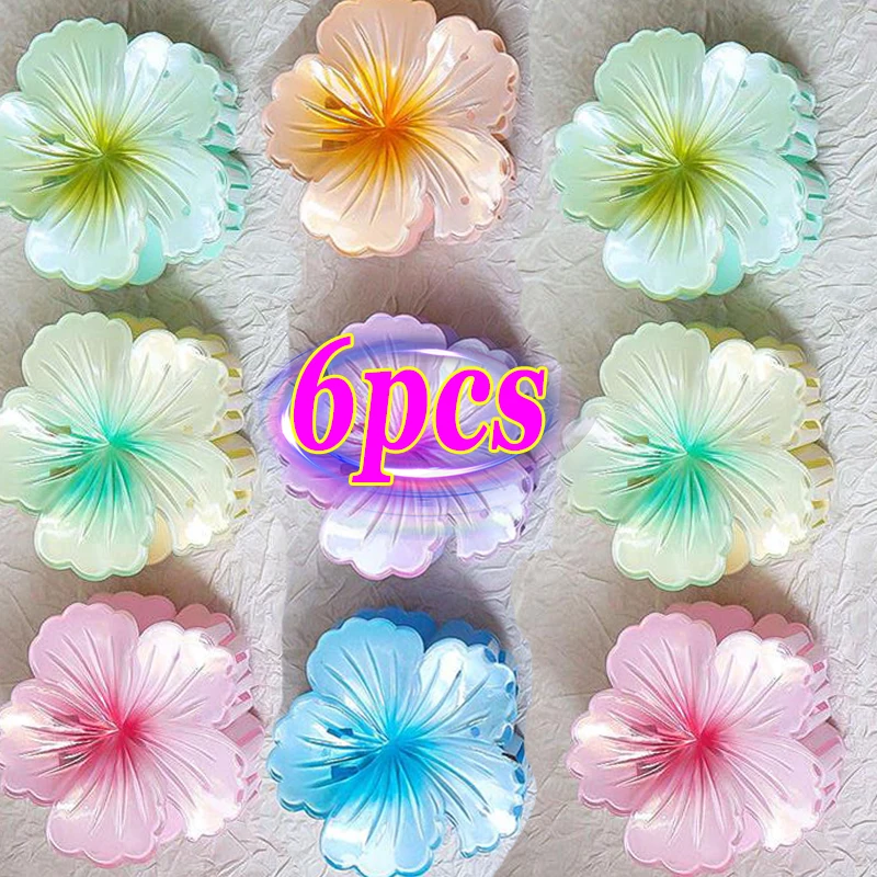 

2024, корейские модные женские заколки для волос с цветком, отпуск, пляж, богемное яйцо, цветок, заколки для волос, большие заколки для девочек, когти для волос