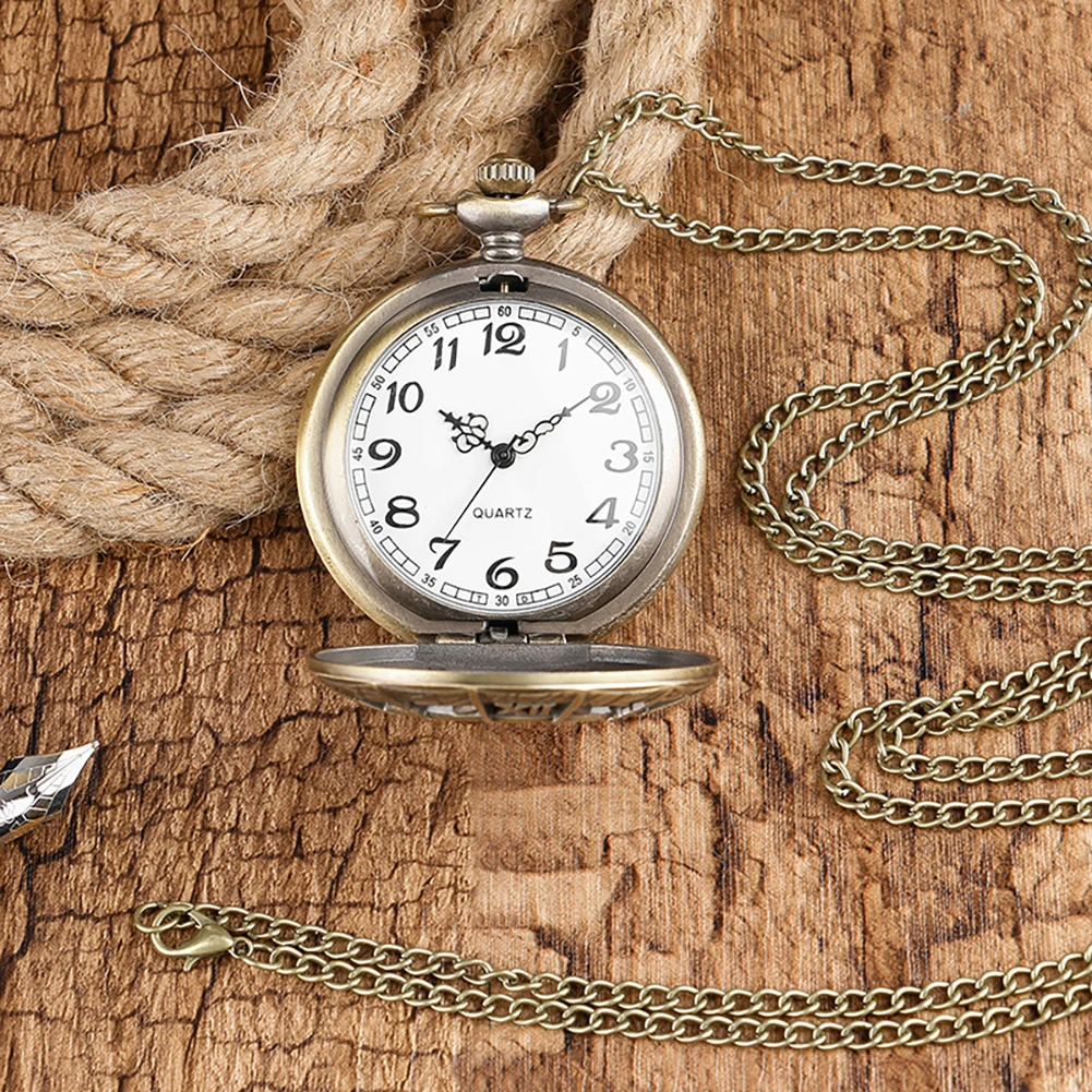 Gold Hollow Spider Design Quartz Pocket Watch Silver Half Hunter Pendant Necklace Clock Best Gifts Boys Men Women New 2019