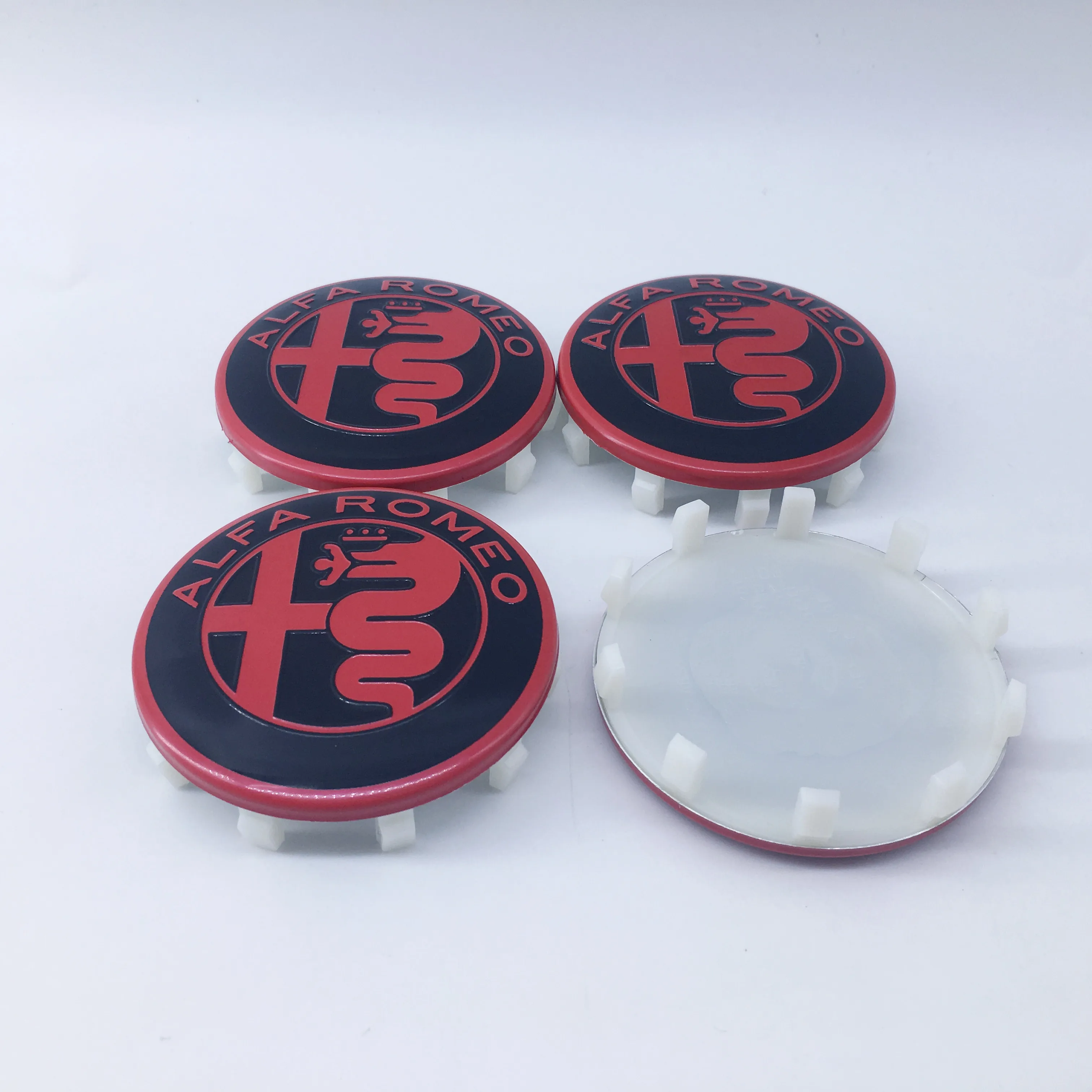 4 Stück ALFA ROMEO NABENKAPPEN 60mm Nabendeckel 966310410