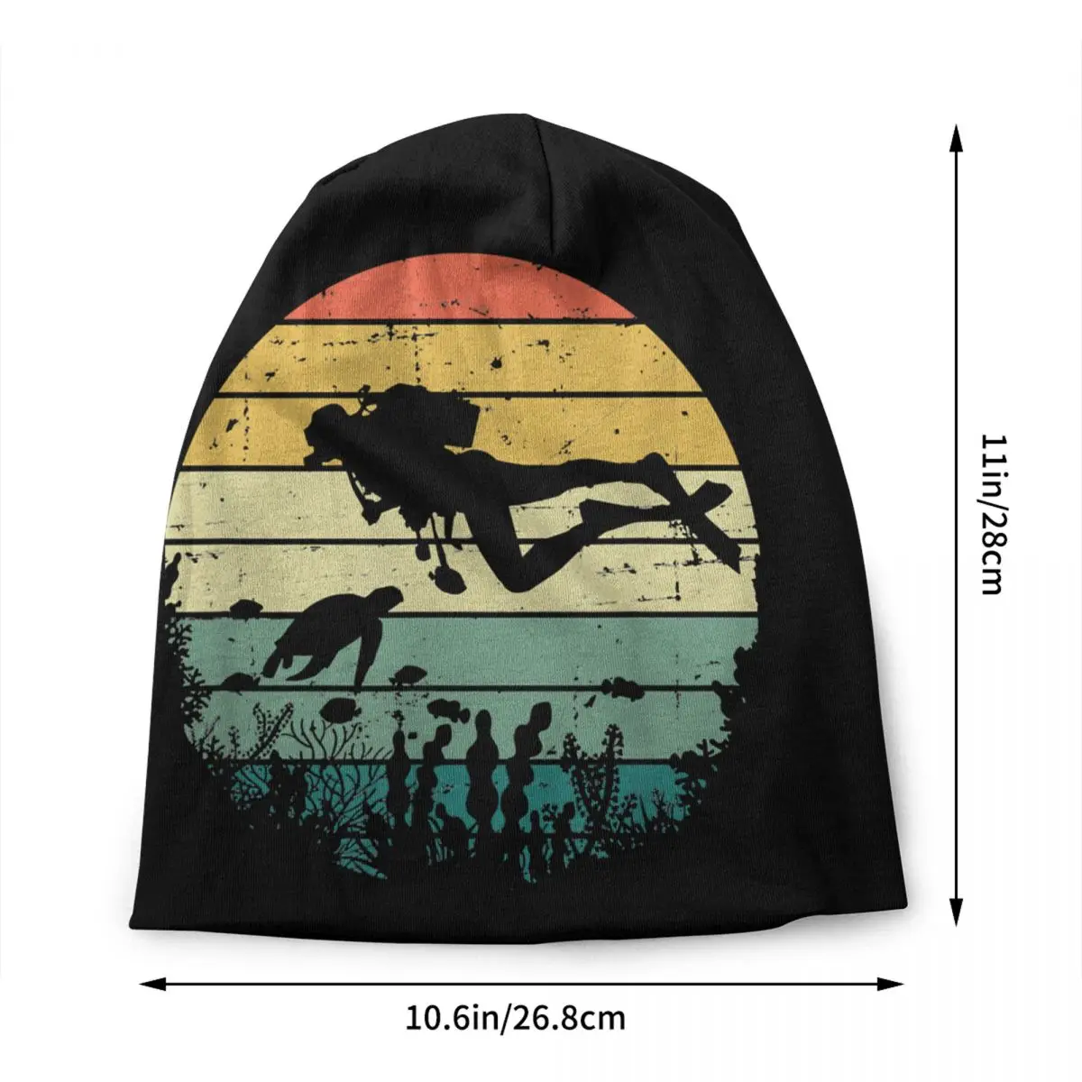 Scuba Diving Dive Diver Skullies Beanies Caps Streetwear Winter Warm Men Women Knitted Hats Adult Unisex Bonnet Hats