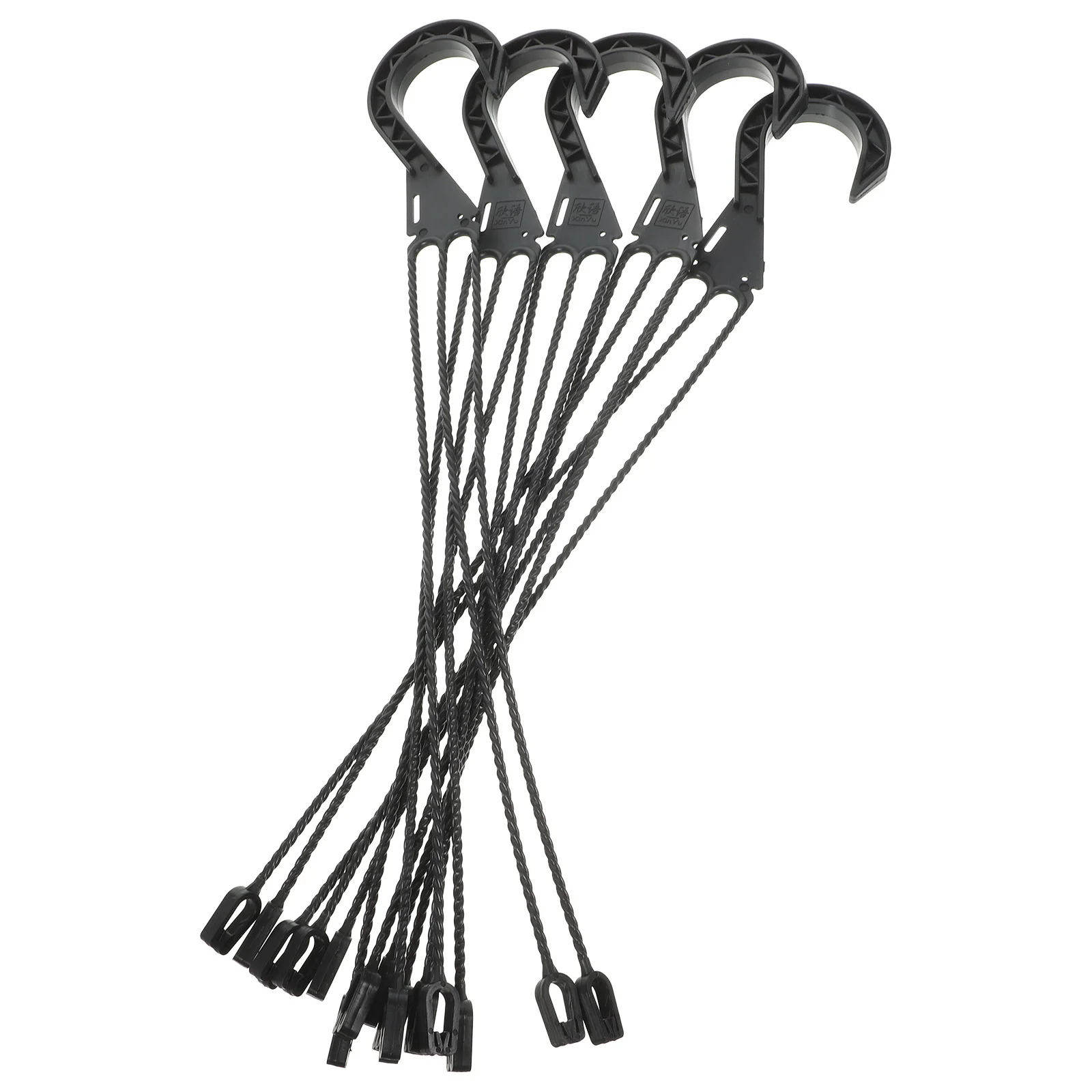 

5 Pcs Hanging Basket Basin Flower Pot Hook Plant Succulent Plastic Planter Hangers
