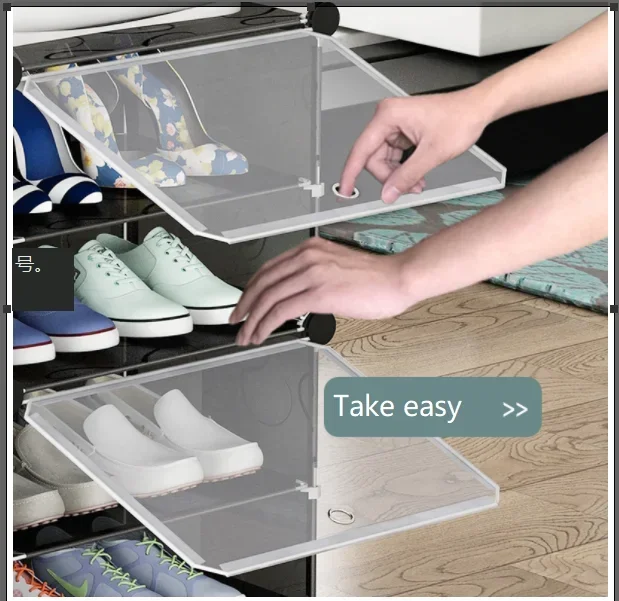 Multi Plastic Shoe Rack Cabinet Organizer Storage Waterproof Shoe Storage Cabinet Box Modern Rack Resin
