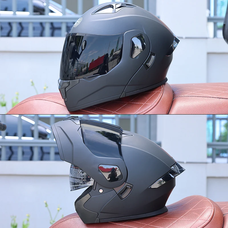 dot flip up modular full face motorcycle helmet ORZ-103-DOT ABS Modular Motorcycle Helmet Flip Up Double Visor Full Face  Motorbike Casco with Inner Sun Shield for Men Women