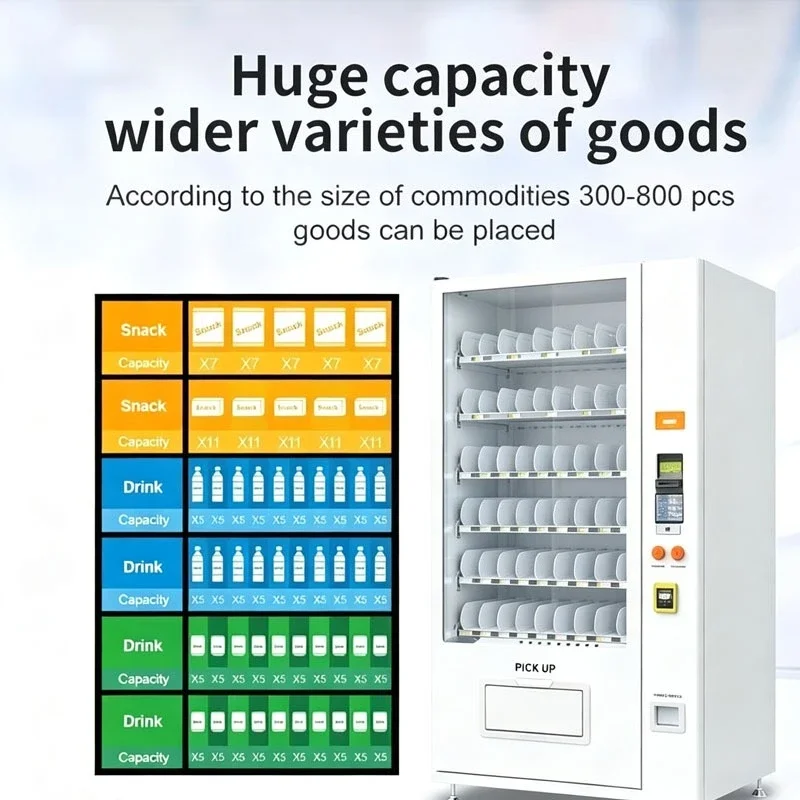 Vending Machine Snacks Snack Drink Vending Machine Food Vending Machine Candy Chips Crackers Nuts Customized