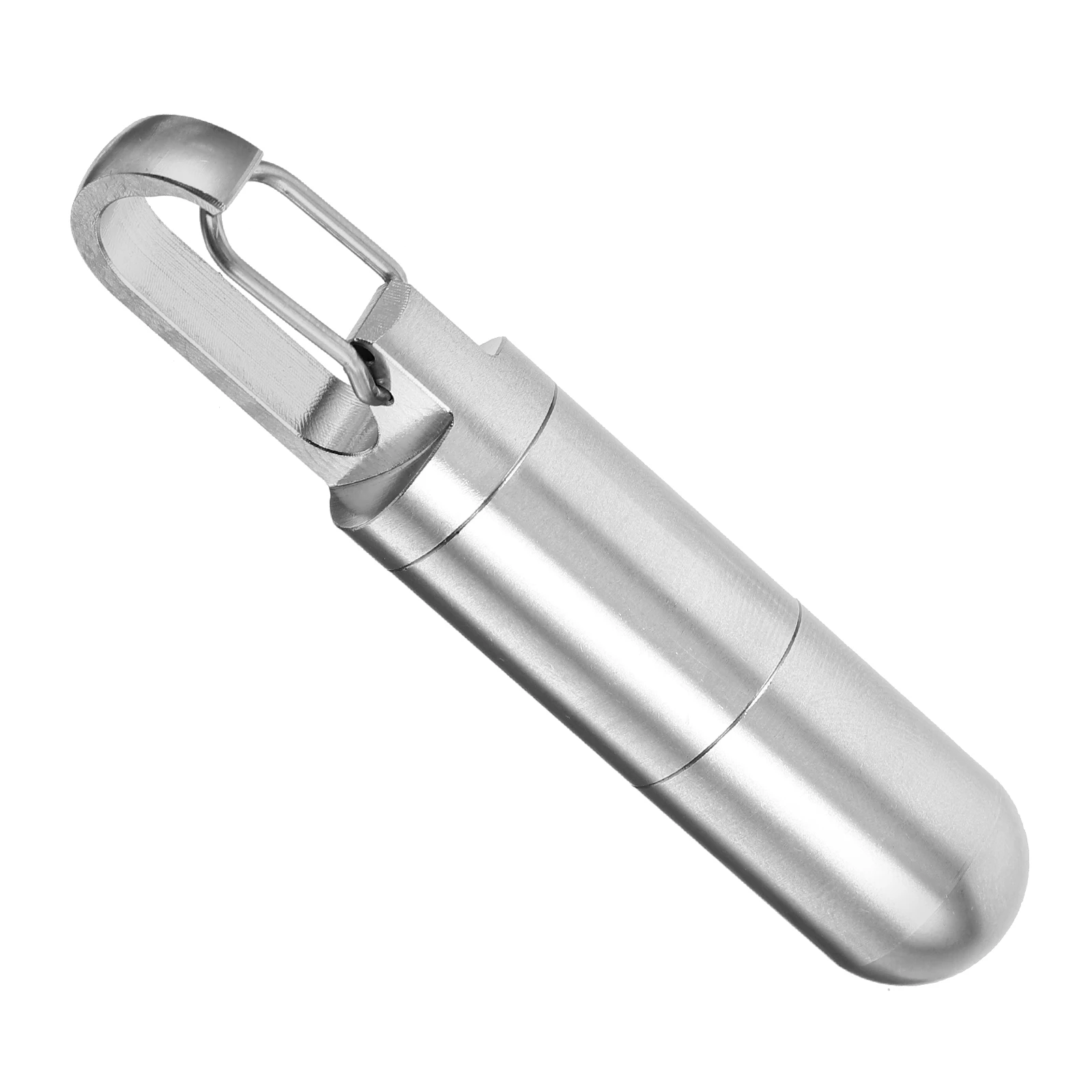 

Stainless Steel Pill Case Pill Holder Small Small Container 2 Compartments Waterproof Travel Medicine Holder Portable