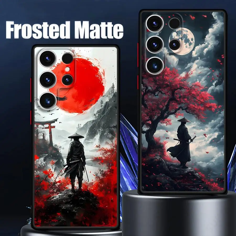 Anime Samurai Handyhülle für Samsung Galaxy S25 S23 S24 Ultra S22 S21 S20 S10 Plus S23 FE S20FE S22 Plus S23Ultra S9