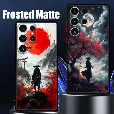 Anime Samurai Phone Case for Samsung Galaxy S25 S23 S24 Ultra S22 S21 S20 S10 Plus S23 FE S20FE S22 Plus S23Ultra S9