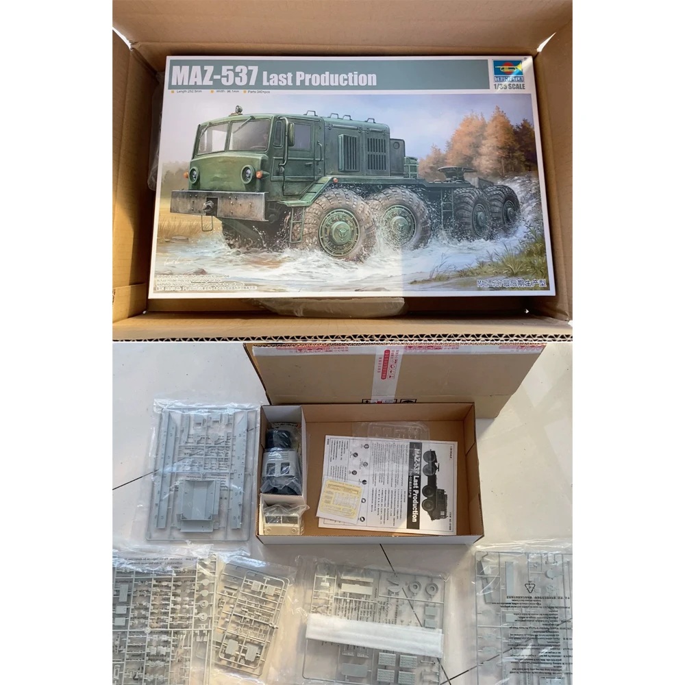 

Trumpeter 01006, масштаб 1:35, советский MAZ537 MAZ-537, грузовой грузовик, трактор, пластиковая сборная модель, комплект, военная строительная игрушка