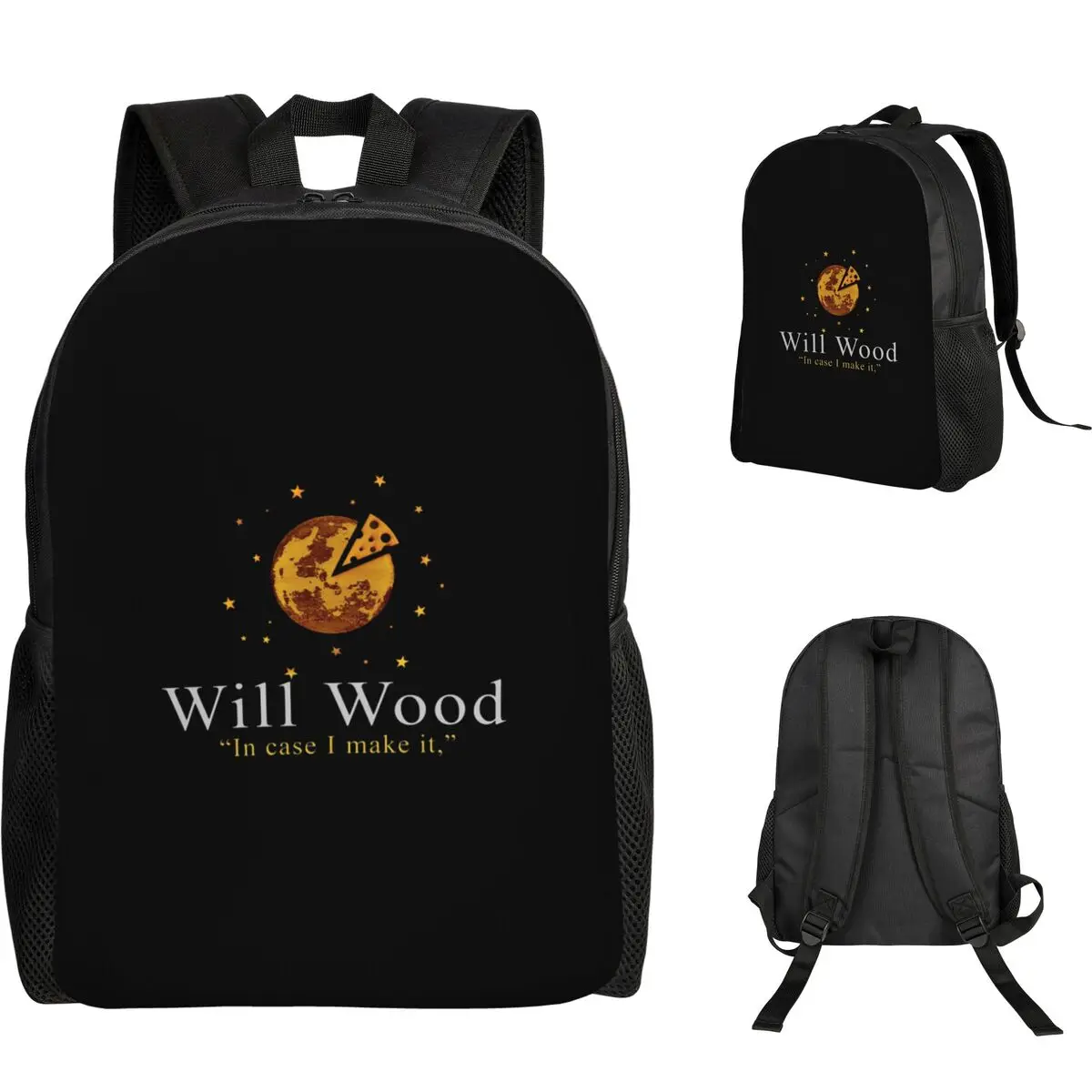

The Will Wood Backpack Student Boys Girls BookBag School Bag Computer Shoulder Bags