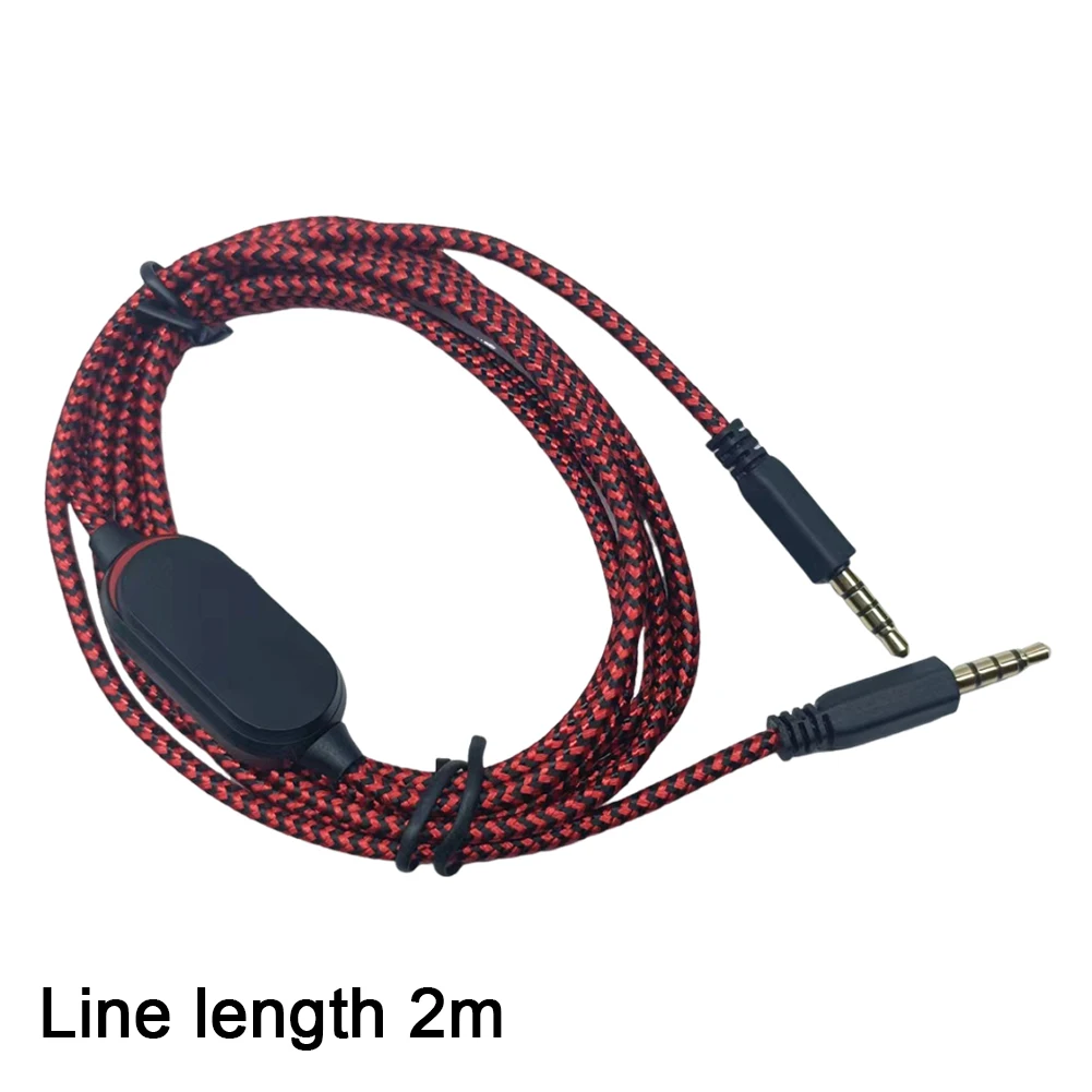 3.5Mm Audio Aux Kabel Met Inline Mute Schakelaar En Volume Controller Hoofdtelefoon Kabel Voor Dell Alienware Aw720h Aw310h Aw510 H