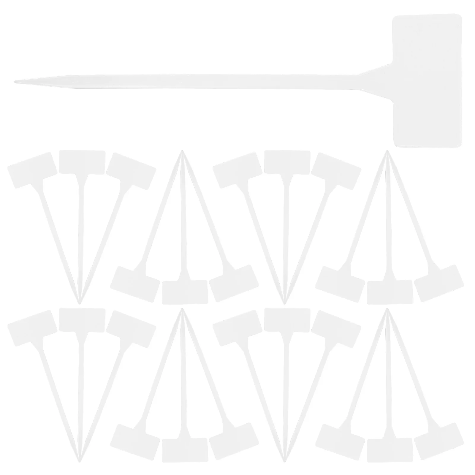 

28Pcs Waterproof T-Shaped Plastic Plant Markers for Garden Plant Tags Nursery Landscaping Identification Garden Markers