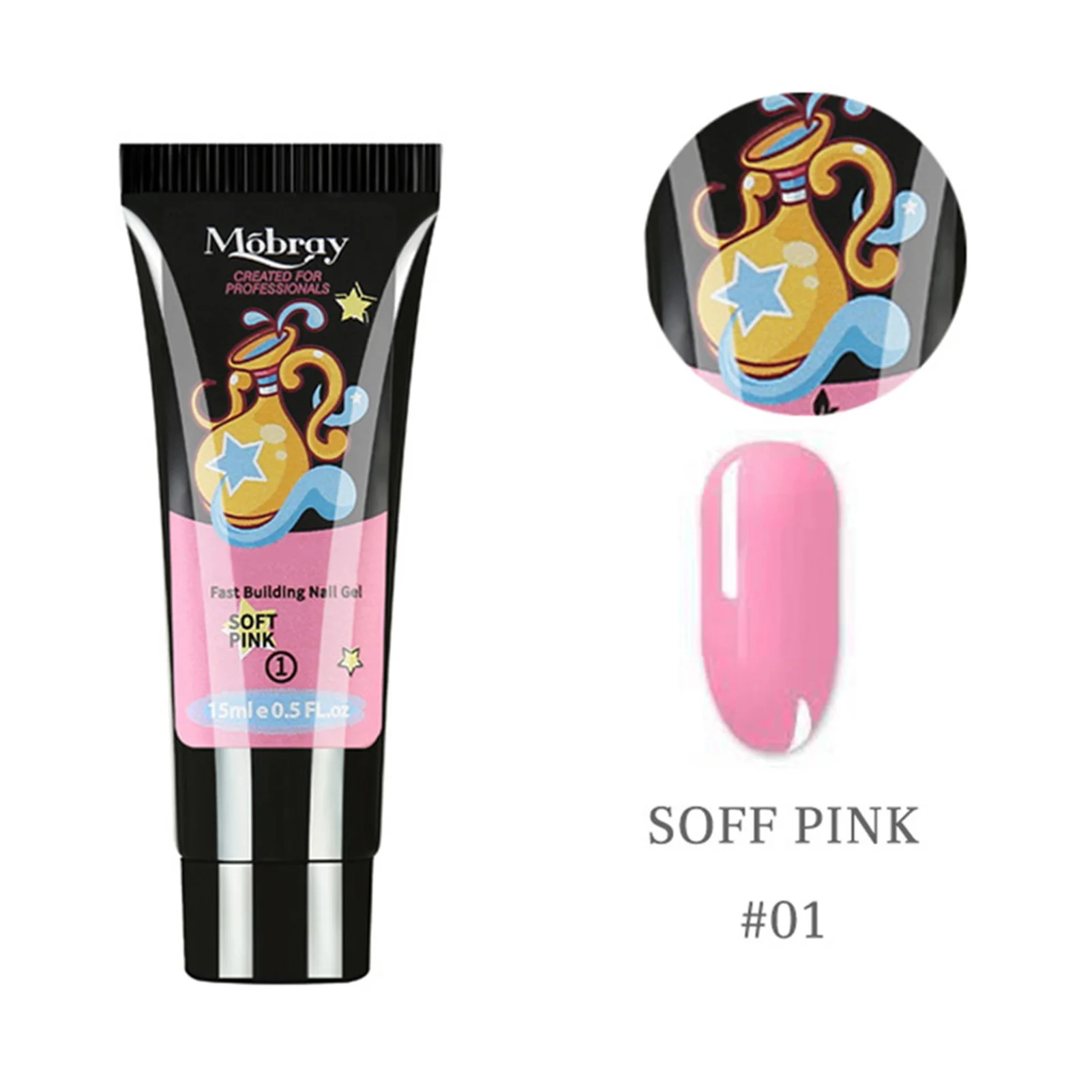 9 Farben 15 ml Schnellbau-Nagelkleber Transparente Nagelformen Nagelklammer DIY Maniküre-Set Nail Art Build Kit 12 Farben