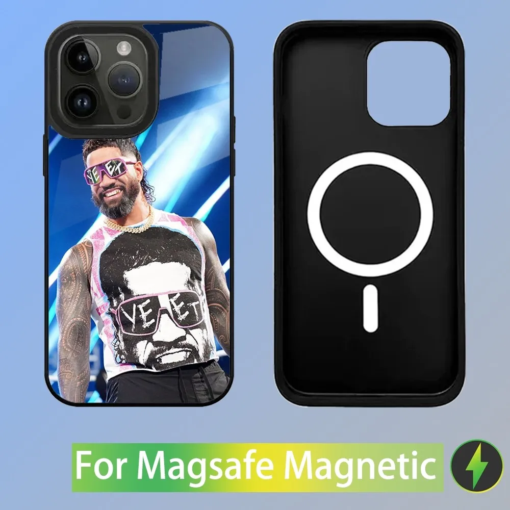 Jey Uso YEET Capa de telefone para iPhone 16,15,14,13,12,11,Plus,Pro,Max Mini Magsafe Carregamento magnético sem fio