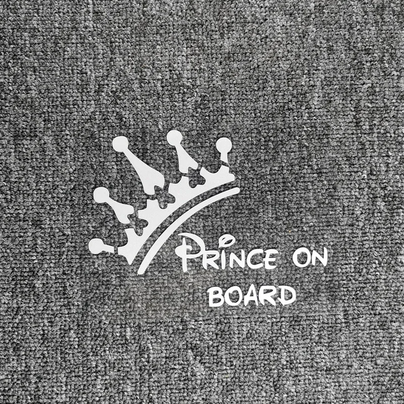 Prince On Board Waterproof Car Sticker Baby Boy Vinyl Decal Auto Window Trunk Windshield Styling Accessories - view 5