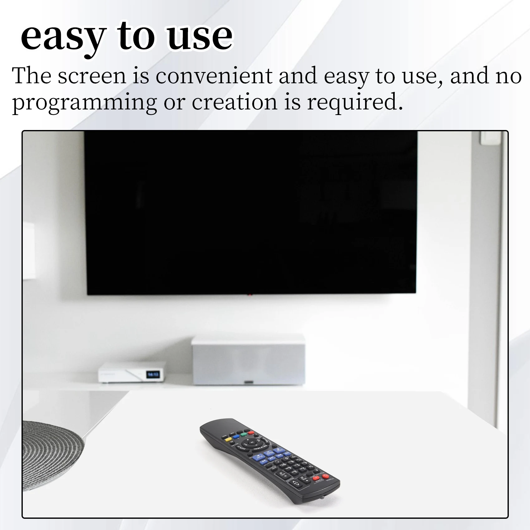 ABQU Remote Control N2QAYB000378 Replacement for Panasonic Blu-ray Disc Player DMP-BD60 DMP-BD80 DMP-BD35 DMP-BD605 DMP-BD601