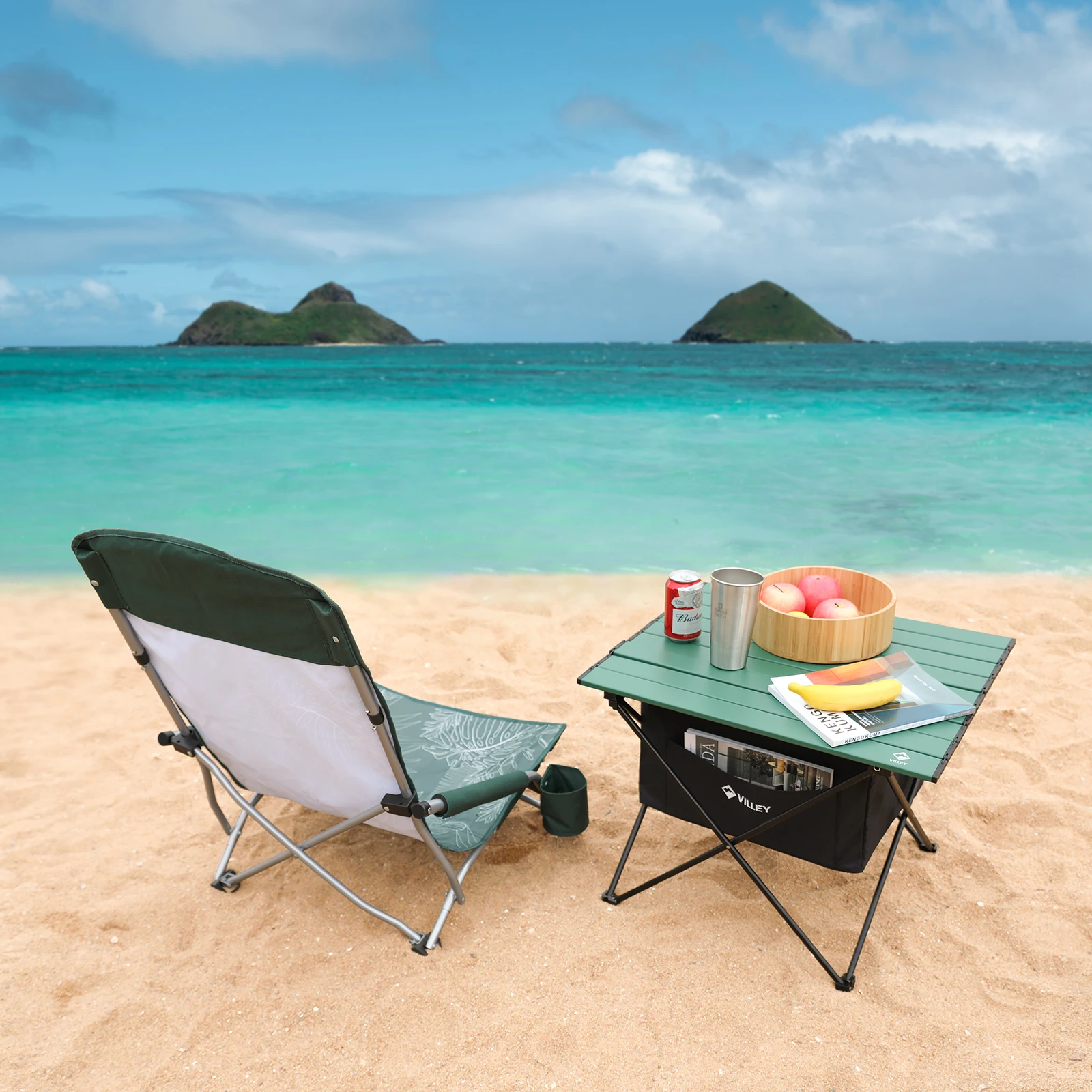 Villey Camping Fishing Folding Chair Tourist Beach Chaise Longue Chair for Relaxing Foldable Leisure Travel Furniture Picnic