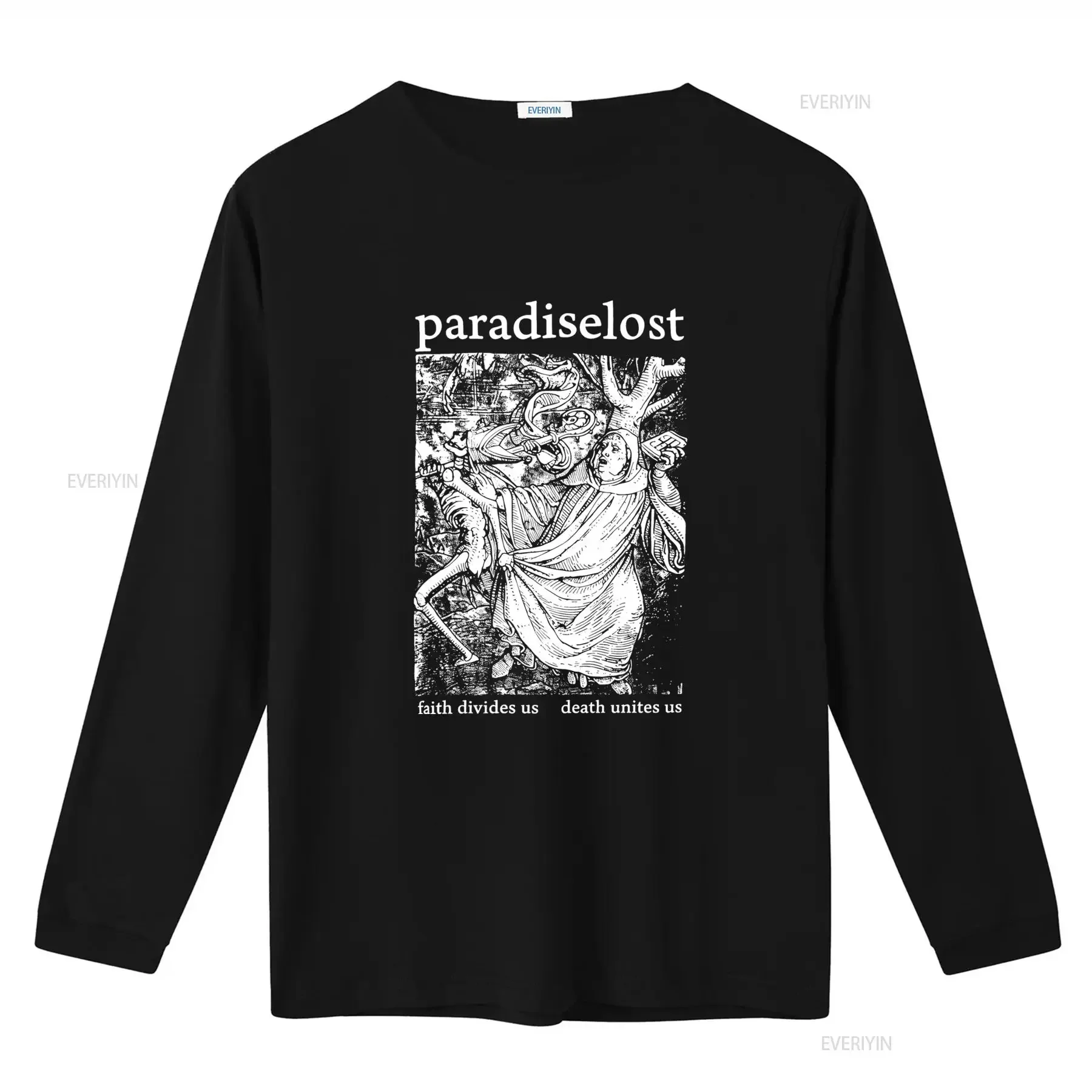 PARADISE LOST FAITH DIVIDES US Death Unites T Shirt For Fans All Sizes vintage Washed Versatile Top For Everyday Wear Casual