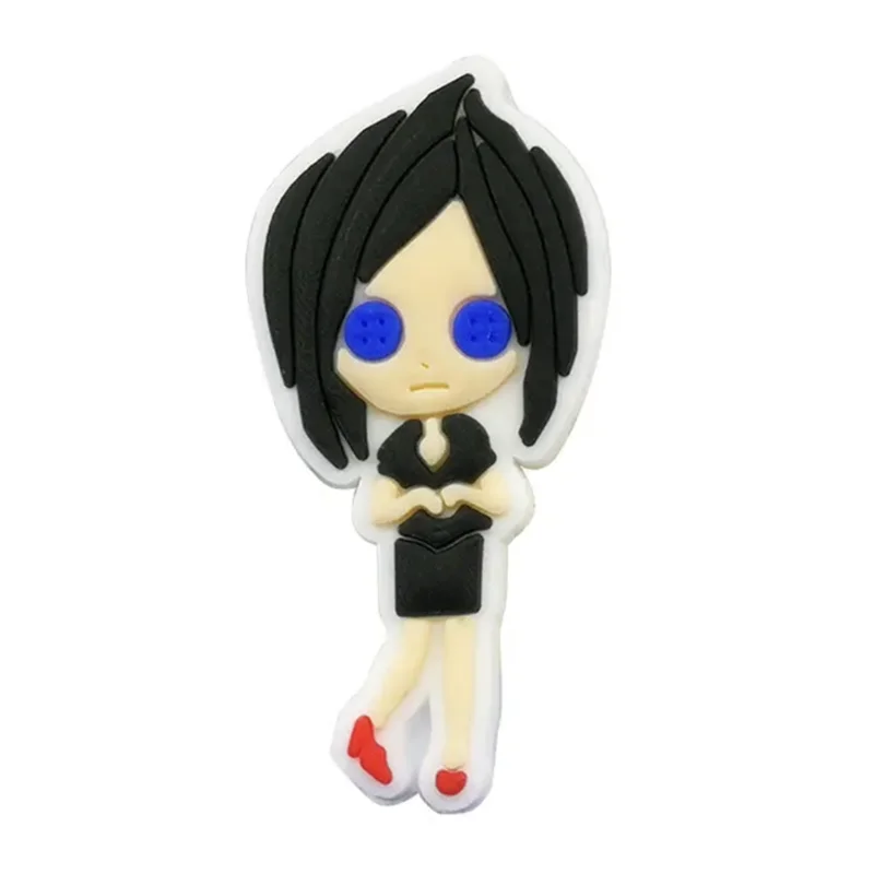 13-25 Stück Animation Film Coraline The Secret Door Schuh-Charms Cartoon Clog Sandalen Schuhe Dekorieren Zubehör Schnallen Geschenke – Detail 17